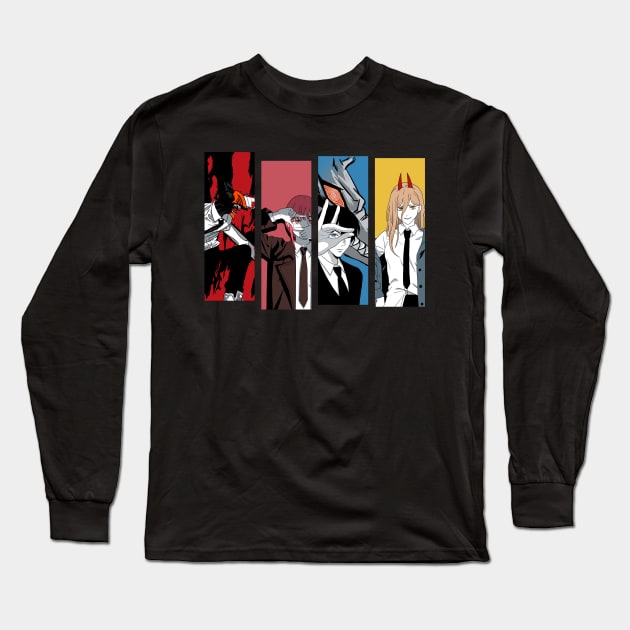 Chainsaw Team Long Sleeve T-Shirt by RetroFreak